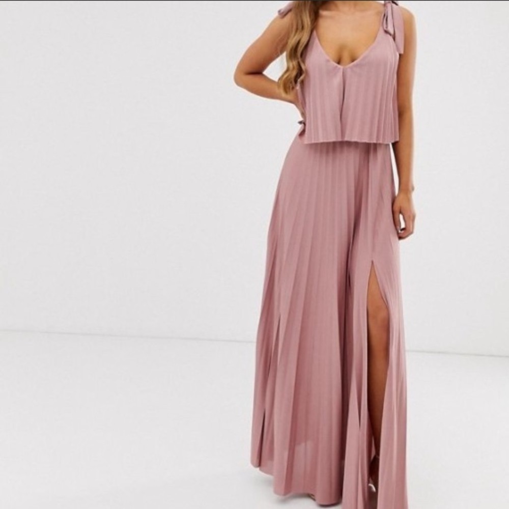 Maxie dress formal casual long boho pink
